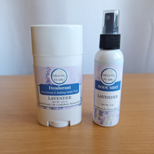 Lavender Deodorant &  Body Mist Duo