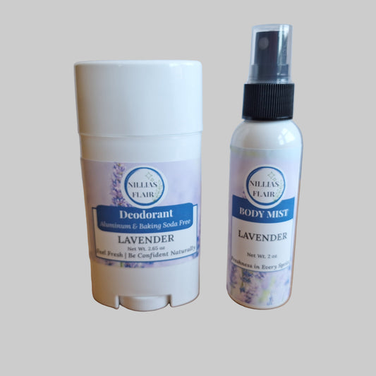 Lavender Vanilla Deodorant + Body Mist